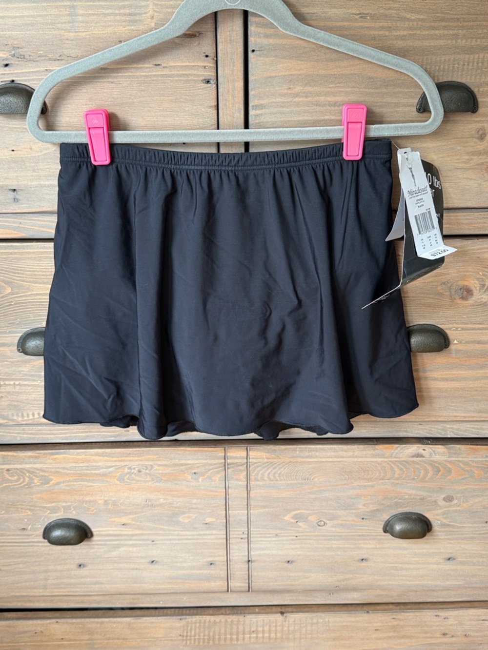 Miraclesuit Black Skirted Swim Bottom sz 14